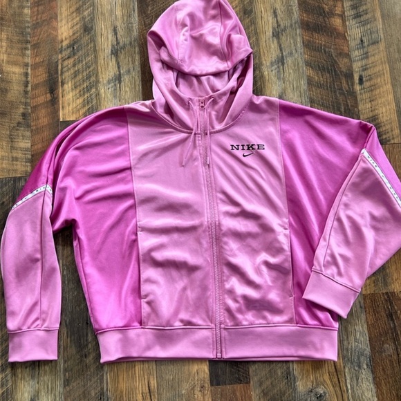 Nike BubbleGum Pink Zip-up Hooded Track Jacket - Picture 8 of 12